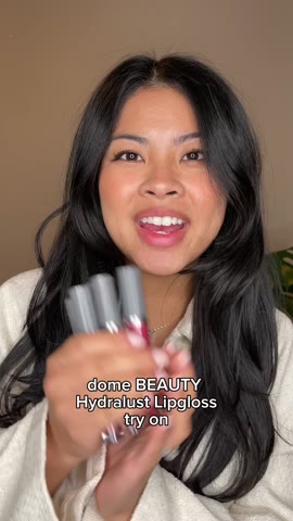 dome Beauty - lipgloss try on