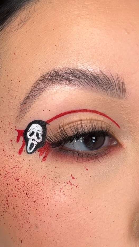 Ghostface Halloween Eyeliner