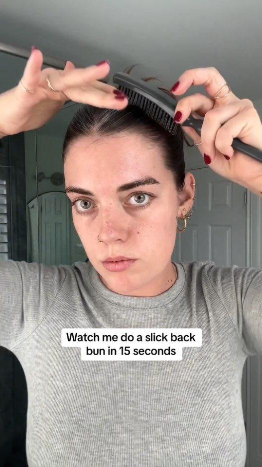 Slick back hair tutorial